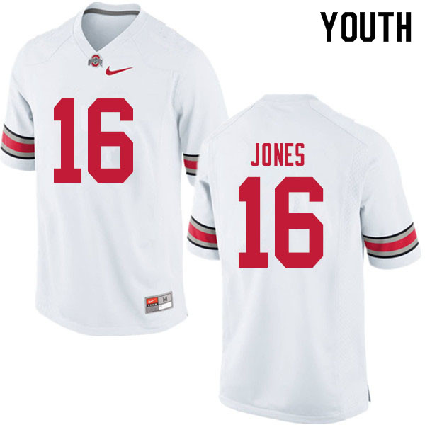 Youth #16 Keandre Jones Ohio State Buckeyes College Football Jerseys Sale-White